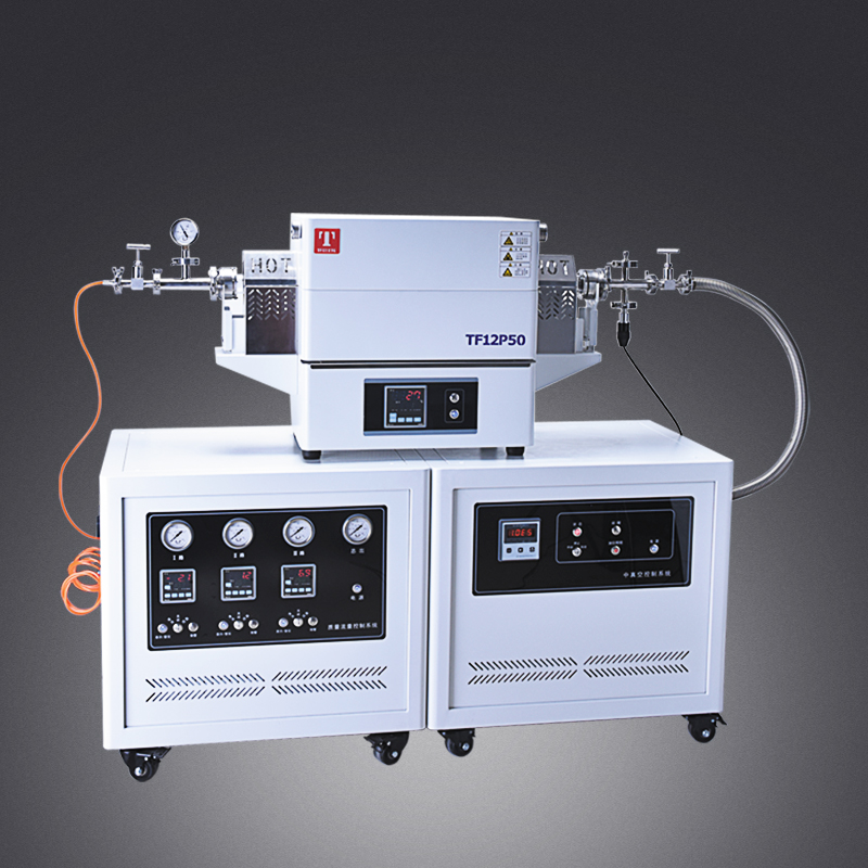 1200℃開(kāi)啟式真空/氣氛管式爐CVD系統（CVD-TF）